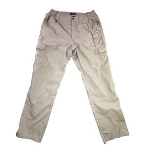 5.11 Tactical Style 74273 Cargo Pants Khaki Men Size 34x34 Pleated‎ SEE PICS